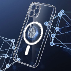 Kryt Clear Mag Cover na Apple iPhone 12 MagSAFE  Průhledný
