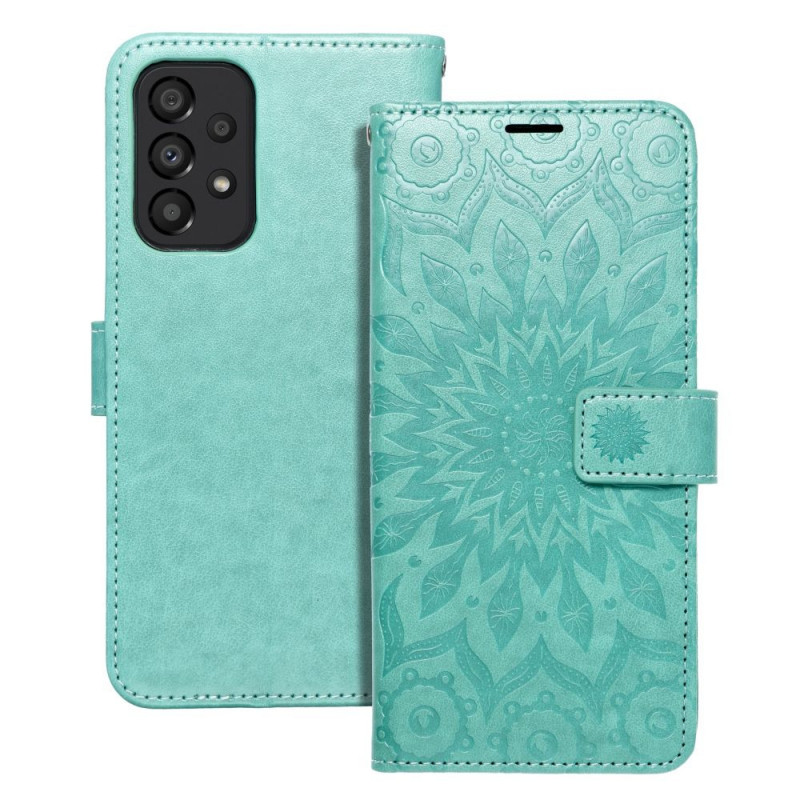 Peněženkové pouzdro MEZZO Book na Samsung Galaxy A33 Mandala  Zelený