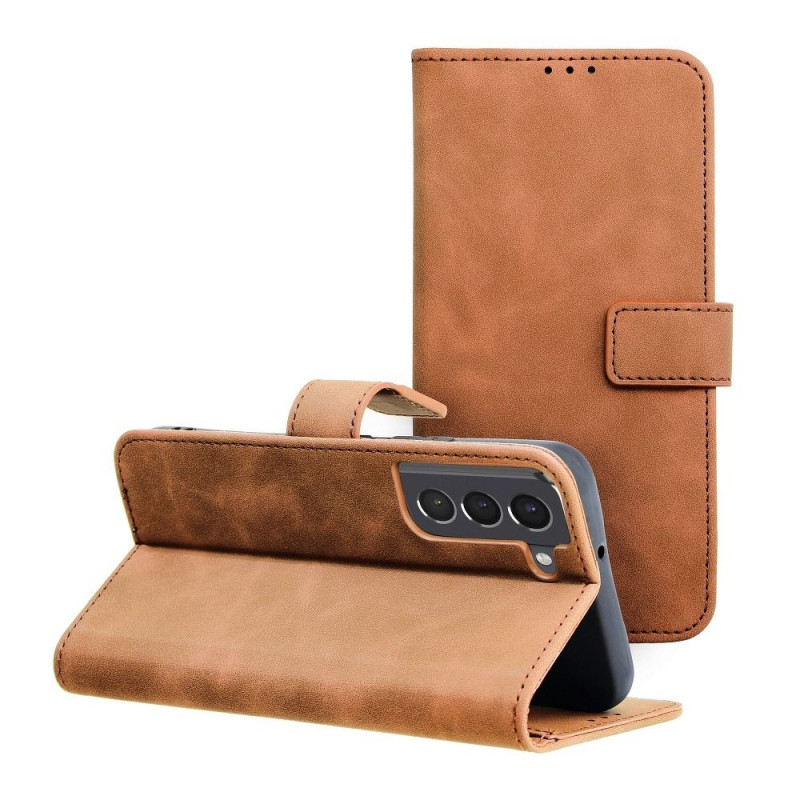 Peněženkové pouzdro TENDER Book na Samsung Galaxy A33 Hnědý