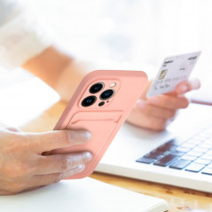 Kryt Card na Apple iPhone 13 Pro Max Růžový