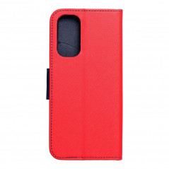 Peněženkové pouzdro Fancy Book na XIAOMI Redmi Note 11 Červený / Námořnická modrá