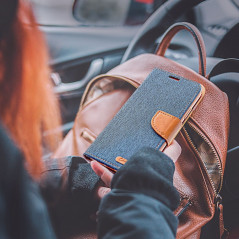 Peněženkové pouzdro CANVAS Book na XIAOMI Redmi Note 11S Námořnická modrá
