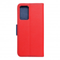 Peněženkové pouzdro Fancy Book na Oppo Reno7 5G Červený / Námořnická modrá