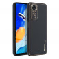 Kryt LEATHER na XIAOMI Redmi Note 11 Černý