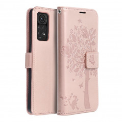 Peněženkové pouzdro MEZZO Book na XIAOMI Redmi Note 11 Pro 5G Mandala  Růžovo-zlatý
