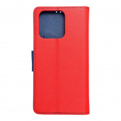 Peněženkové pouzdro Fancy Book na XIAOMI Redmi 10C Červený / Námořnická modrá