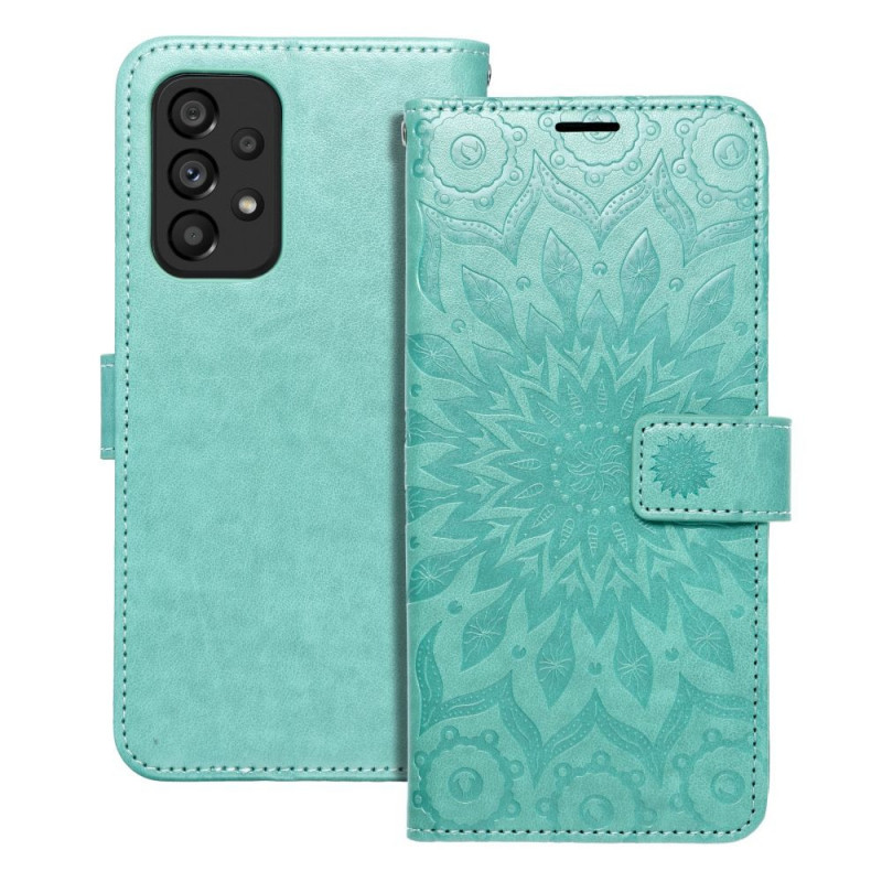 Peněženkové pouzdro MEZZO Book na Samsung Galaxy A53 5G Mandala  Zelený