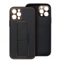 Kryt LEATHER Case Kickstand na Samsung Galaxy A13 LTE Černý
