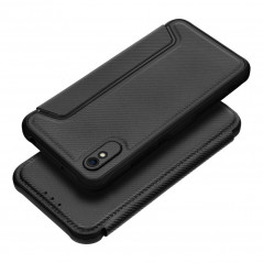 Peněženkové pouzdro Razor Book na XIAOMI Redmi 9AT Uhlíkové vlákno, Karbonový vzor  Černý