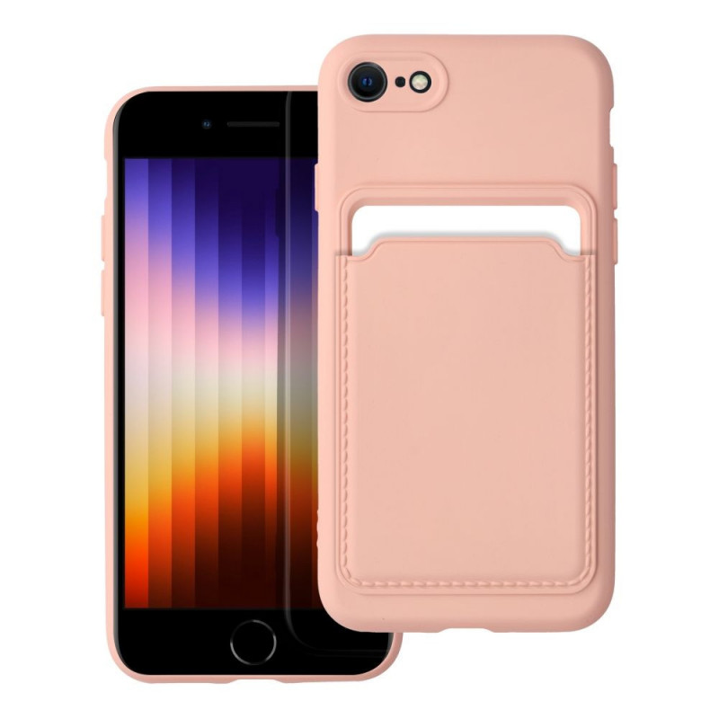 Kryt Card na Apple iPhone 7 Růžový