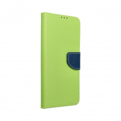 Peněženkové pouzdro Fancy Book na Samsung Galaxy A03 Námořnická modrá / Limetkovo zelený