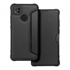 Peněženkové pouzdro Razor Book na XIAOMI Redmi 9A Uhlíkové vlákno, Karbonový vzor  Černý