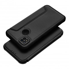 Peněženkové pouzdro Razor Book na XIAOMI Redmi 9AT Uhlíkové vlákno, Karbonový vzor  Černý