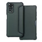 Peněženkové pouzdro Razor Book na XIAOMI Redmi Note 11 Uhlíkové vlákno, Karbonový vzor  Tmavě zelený