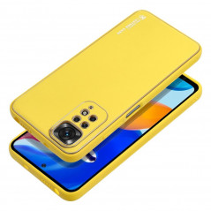 Kryt LEATHER na XIAOMI Redmi Note 11 Žlutý