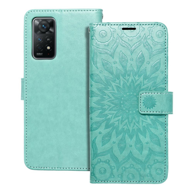 Peněženkové pouzdro MEZZO Book na XIAOMI Redmi Note 11 Pro 5G Mandala  Zelený
