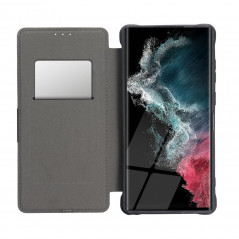 Peněženkové pouzdro Razor Book na Samsung Galaxy A22 5G Uhlíkové vlákno, Karbonový vzor  Tmavě zelený