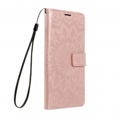 Peněženkové pouzdro MEZZO Book na XIAOMI Redmi 9C NFC Mandala  Růžovo-zlatý