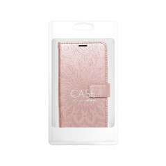 Peněženkové pouzdro MEZZO Book na XIAOMI Redmi 9C NFC Mandala  Růžovo-zlatý
