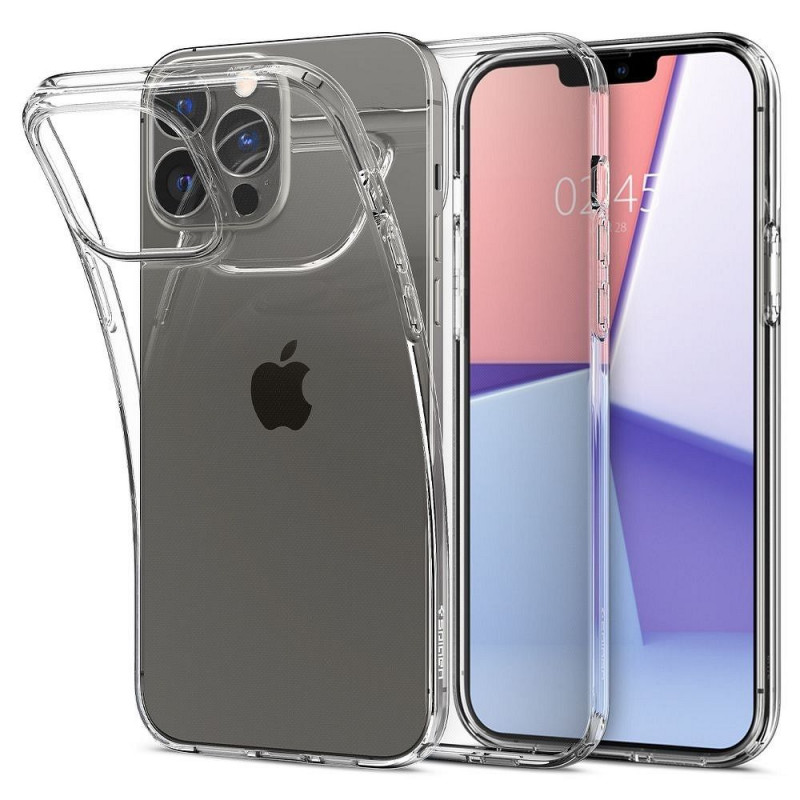 Kryt Spigen Liquid Crystal na Apple iPhone 13 Pro Max Křišťálově čistý  Průhledný
