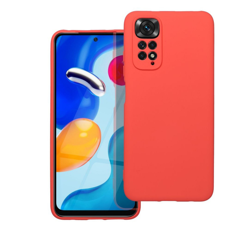 Kryt Silicone na XIAOMI Redmi Note 11S Elegantní  Broskvový