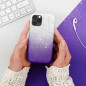 Kryt Shining na Apple iPhone 12 Přehledný a fialový