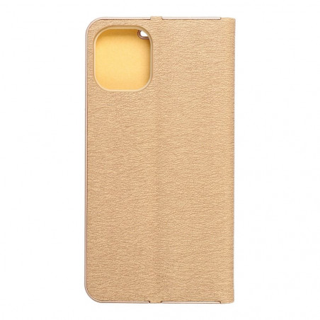 Peněženkové pouzdro LUNA Book Gold na Apple iPhone 12 mini Elegantní  Zlatý