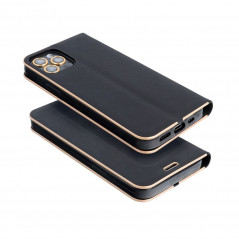 Peněženkové pouzdro LUNA Book Gold na Samsung Galaxy S21 5G Elegantní  Černý