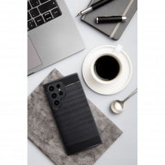 Kryt Carbon na Samsung Galaxy S21 5G Elegantní  Černý