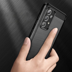 Kryt Carbon na Samsung Galaxy A72 5G Elegantní  Černý