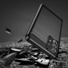 Kryt Carbon na Samsung Galaxy A72 LTE Elegantní  Černý