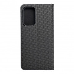 Peněženkové pouzdro LUNA Book Carbon na Samsung Galaxy A53 5G Uhlíkové vlákno, Elegantní  Černý