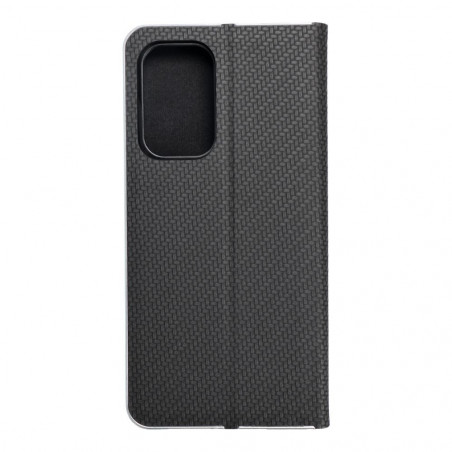 Peněženkové pouzdro LUNA Book Carbon na Samsung Galaxy A53 5G Uhlíkové vlákno, Elegantní  Černý