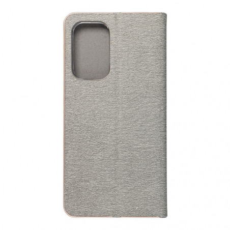 Peněženkové pouzdro LUNA Book Gold na Samsung Galaxy A53 5G Elegantní  Stříbrný