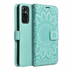 Peněženkové pouzdro MEZZO Book na XIAOMI Redmi 10 2022 Mandala  Zelený