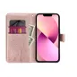 Peněženkové pouzdro MEZZO Book na Samsung Galaxy A13 5G Strom  Růžovo-zlatý