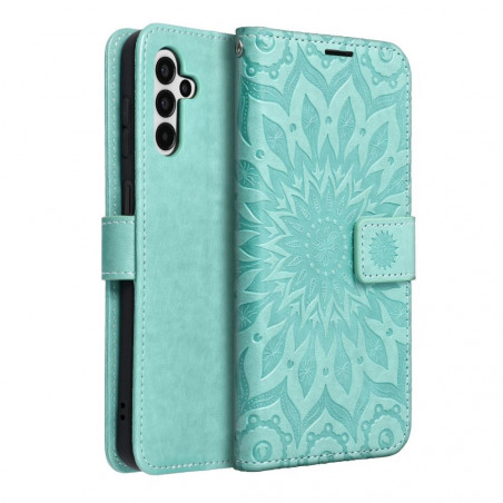 Peněženkové pouzdro MEZZO Book na Samsung Galaxy A13 5G Mandala  Zelený