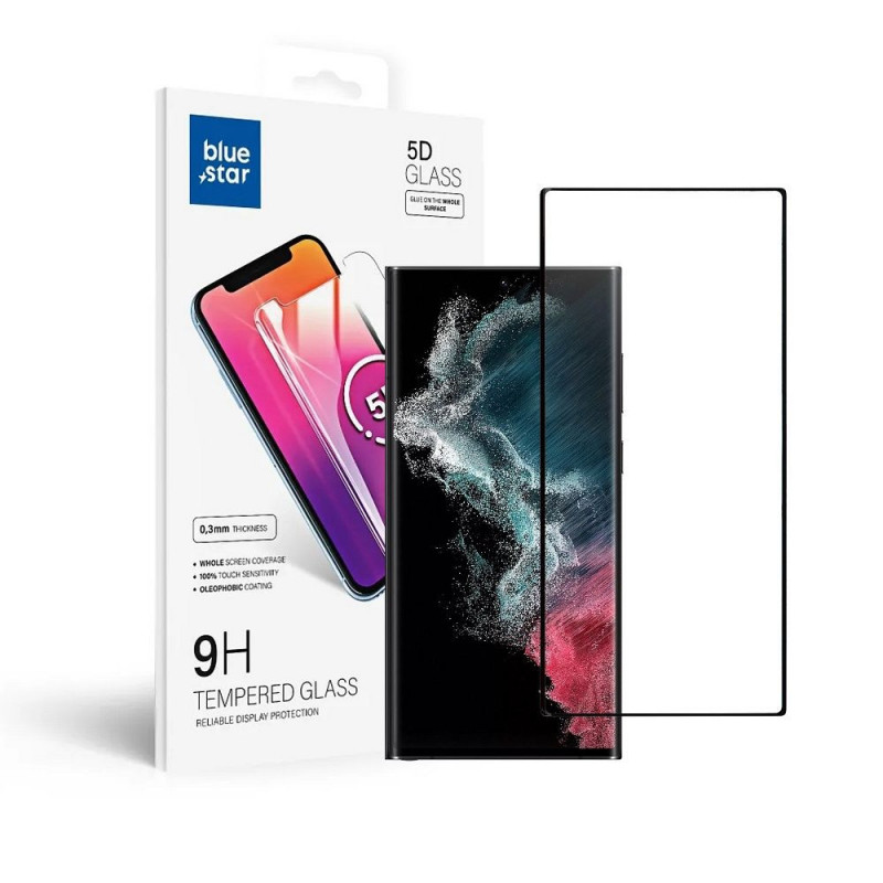 Tvrzené sklo  Blue Star 9H na Samsung Galaxy S22 Ultra Průhledný