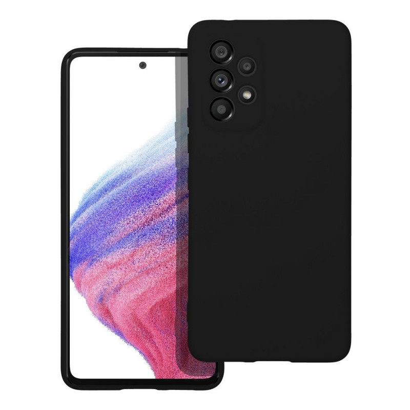 Kryt Silicone na Samsung Galaxy A53 5G Elegantní  Černý