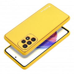 Kryt LEATHER na Samsung Galaxy A53 5G Žlutý