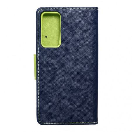 Peněženkové pouzdro Fancy Book na XIAOMI 12X Námořnická modrá / Limetkovo zelený