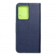 Peněženkové pouzdro Fancy Book na XIAOMI 11T Námořnická modrá / Limetkovo zelený