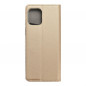 Peněženkové pouzdro Smart Case Book na Motorola Edge S Zlatý