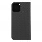 Peněženkové pouzdro LUNA Book Carbon na Apple iPhone 12 Pro Uhlíkové vlákno, Elegantní  Černý