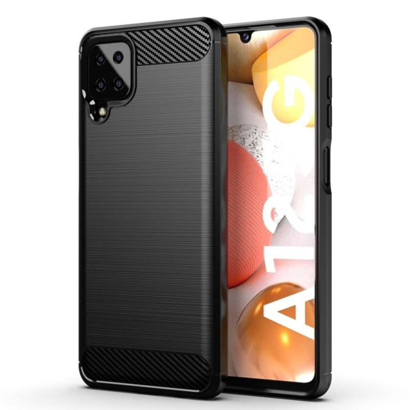 Kryt Carbon na Samsung Galaxy A12 Elegantní  Černý