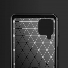 Kryt Carbon na Samsung Galaxy A12 Elegantní  Černý