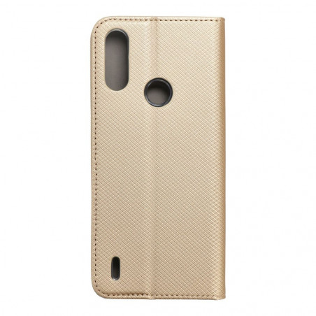 Peněženkové pouzdro Smart Case Book na Motorola Moto E7 Power Zlatý