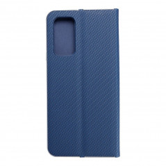 Peněženkové pouzdro LUNA Book Carbon na XIAOMI Mi 10T 5G Uhlíkové vlákno, Elegantní  Modrý