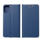 Peněženkové pouzdro LUNA Book Carbon na Samsung Galaxy A72 5G Uhlíkové vlákno, Elegantní  Modrý