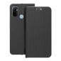 Peněženkové pouzdro LUNA Book Carbon na Oppo A53 Uhlíkové vlákno, Elegantní  Černý